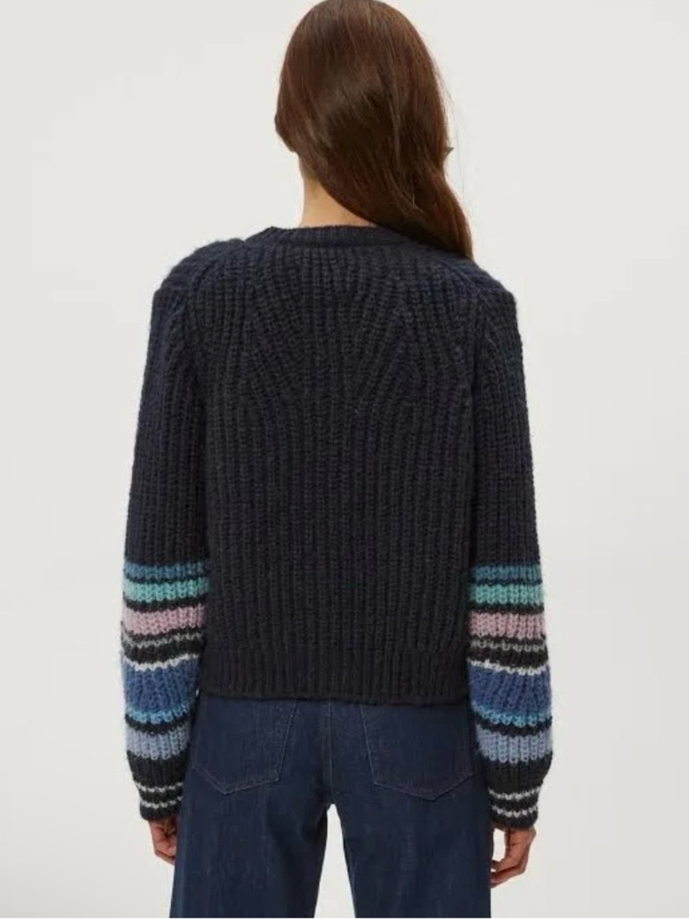 Michael Stars Lumi Striped Crew Cardigan - Picture 4 of 8